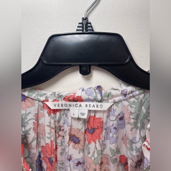 Veronica Beard Zee Tiered Floral-Print Dress - Picture 5 of 9